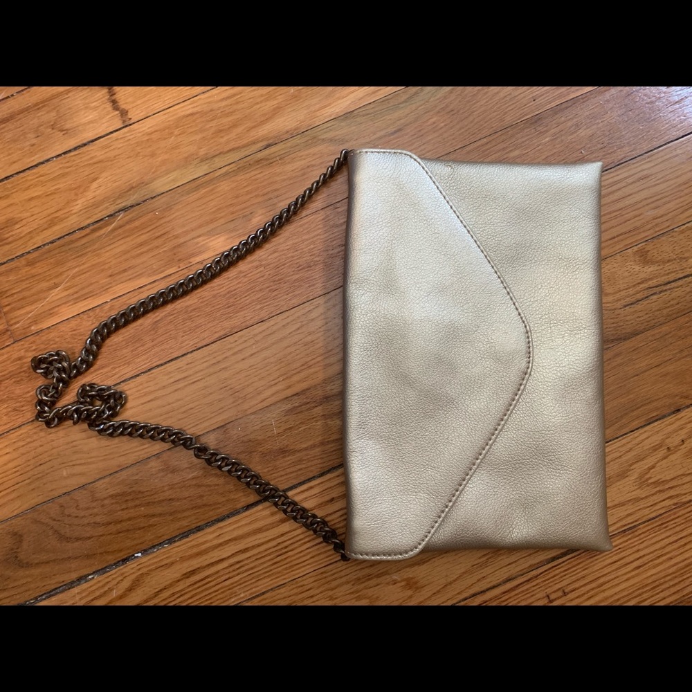 J.Crew handbag/clutch metallic